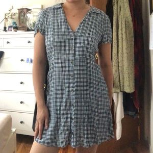 Urban Outfitters blue plaid dress size L